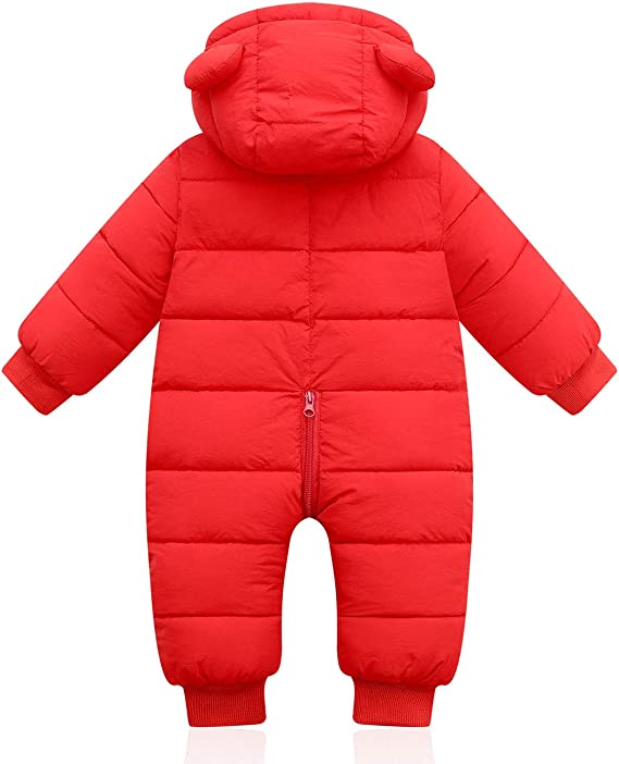 Little Baby Winter Romper | With cute bear ears 3