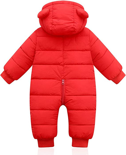 Little Baby Winter Romper | With cute bear ears 3