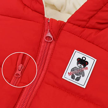 Little Baby Winter Romper | With cute bear ears 4