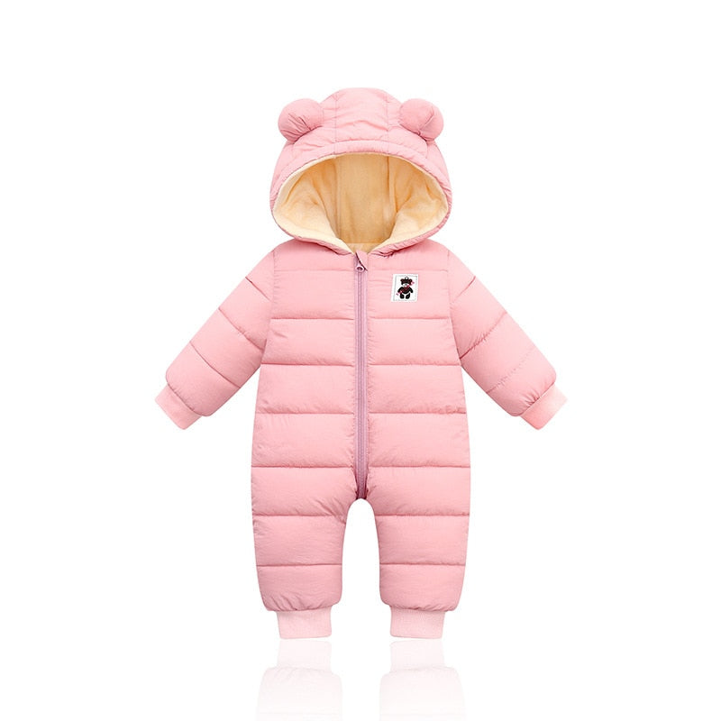 Little Baby Winter Romper | With cute bear ears 9
