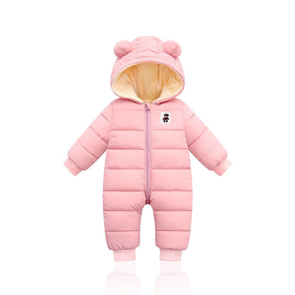 Little Baby Winter Romper | With cute bear ears 9