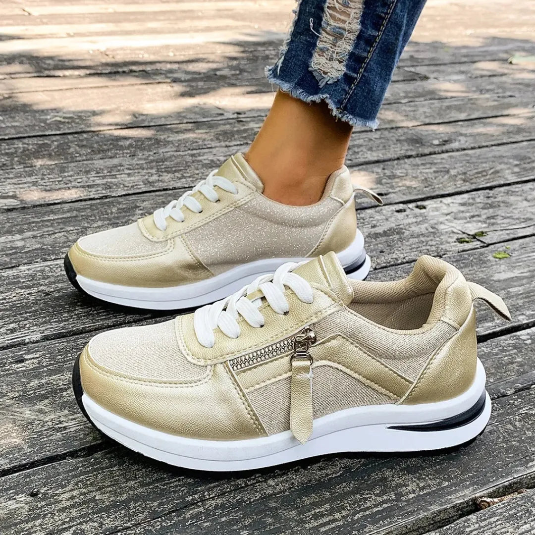 LiviaStep | Stylish Comfortable White Sneakers for Women 4