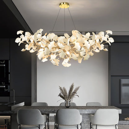 Elegant Crystal Chandelier with Glass Drops - Lusomart