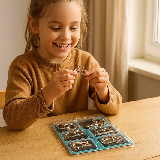 Fun Metal Puzzle Game for Children - Lusomart