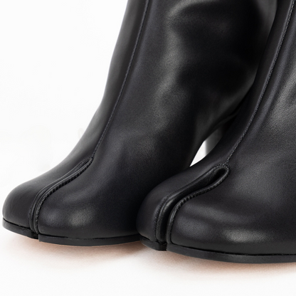 Genuine Leather Ankle Boots With Low Heel