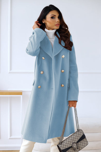 Loretta | Women's Winter Wool Coat – Chic Double-Breasted Trench Design 6