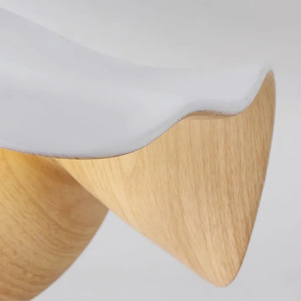 LotusGlow | Elegant Organic Resin Flush Mount Ceiling Light Fixture 6