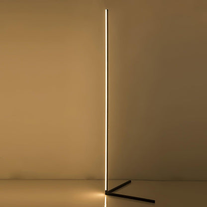 Sleek Floor Lamp with Elegant Curved Base - Lusomart