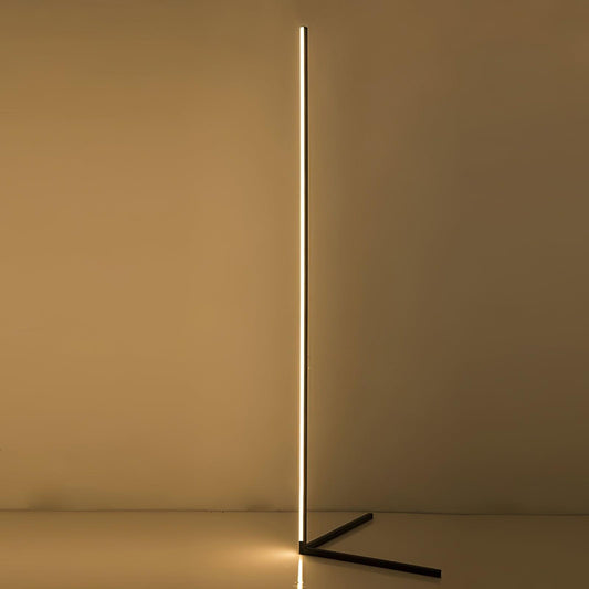 Sleek Floor Lamp with Elegant Curved Base - Lusomart