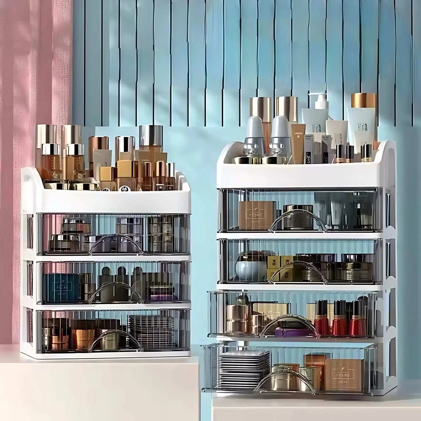 Portable Cosmetic Storage Box - Lusomart