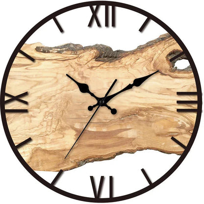 Farmhouse Style Wood Wall Clock