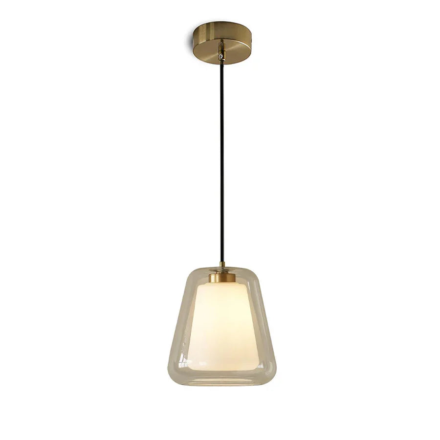 Modern Dual Glass Hanging Light - Lusomart