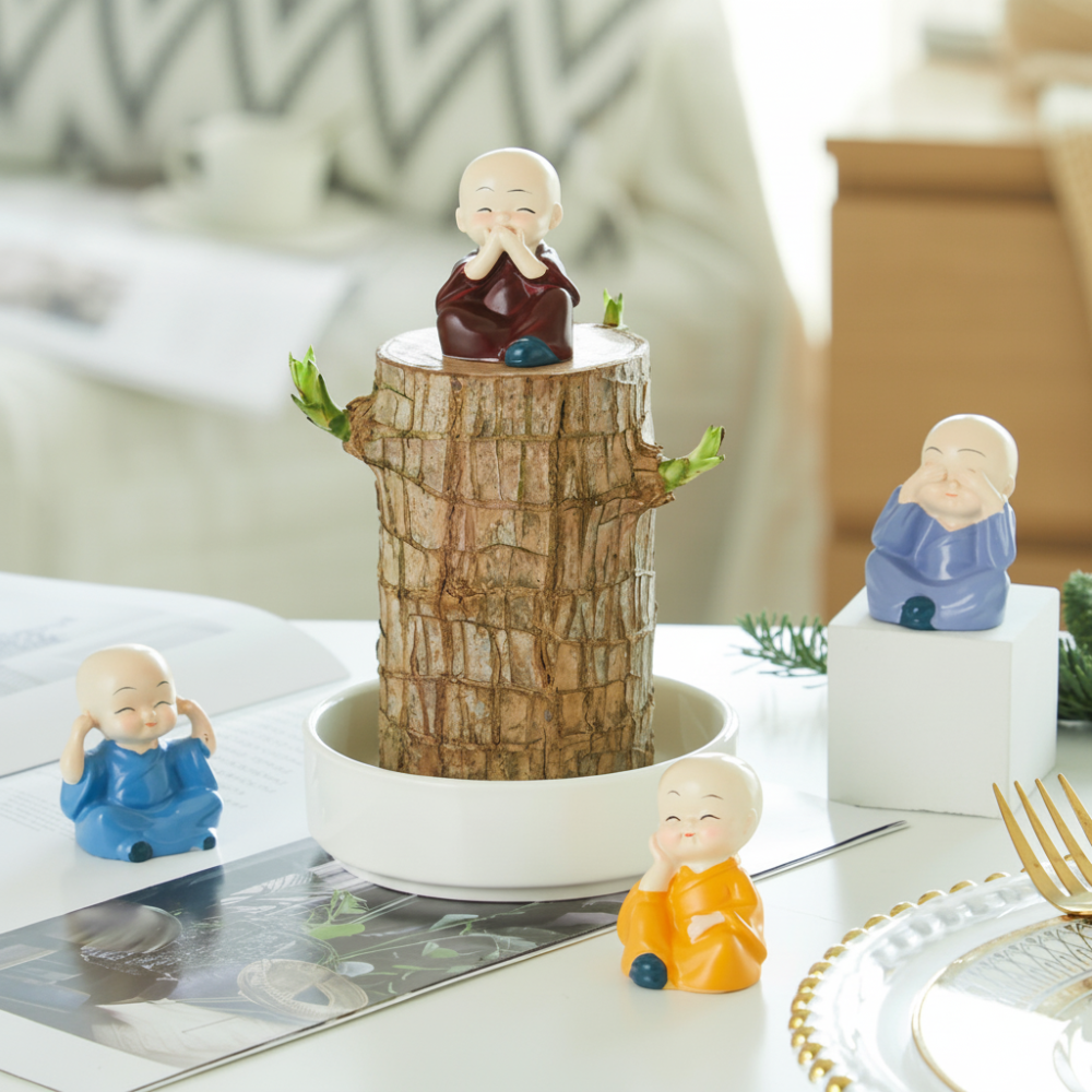 Natural Bamboo Plant in Ceramic Planter Air Freshener