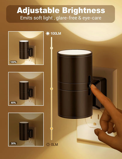 LumaGlow | Elegant Dimmable LED Night Lamp with Twilight Sensor 1