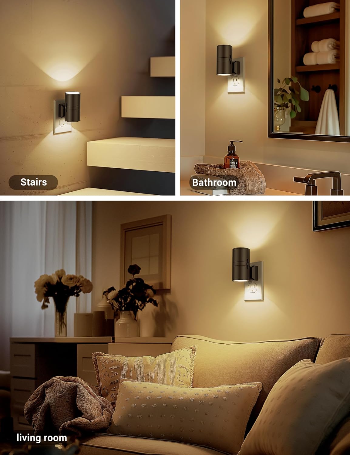 LumaGlow | Elegant Dimmable LED Night Lamp with Twilight Sensor 3