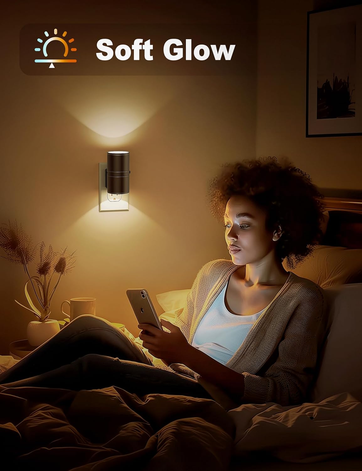 LumaGlow | Elegant Dimmable LED Night Lamp with Twilight Sensor 5