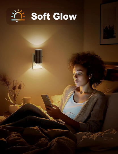 LumaGlow | Elegant Dimmable LED Night Lamp with Twilight Sensor 5