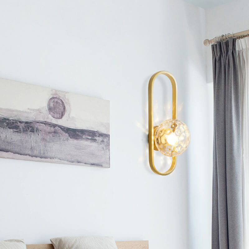 LumaOrb – Sleek Wall Lamp with Circular Glass Design 1