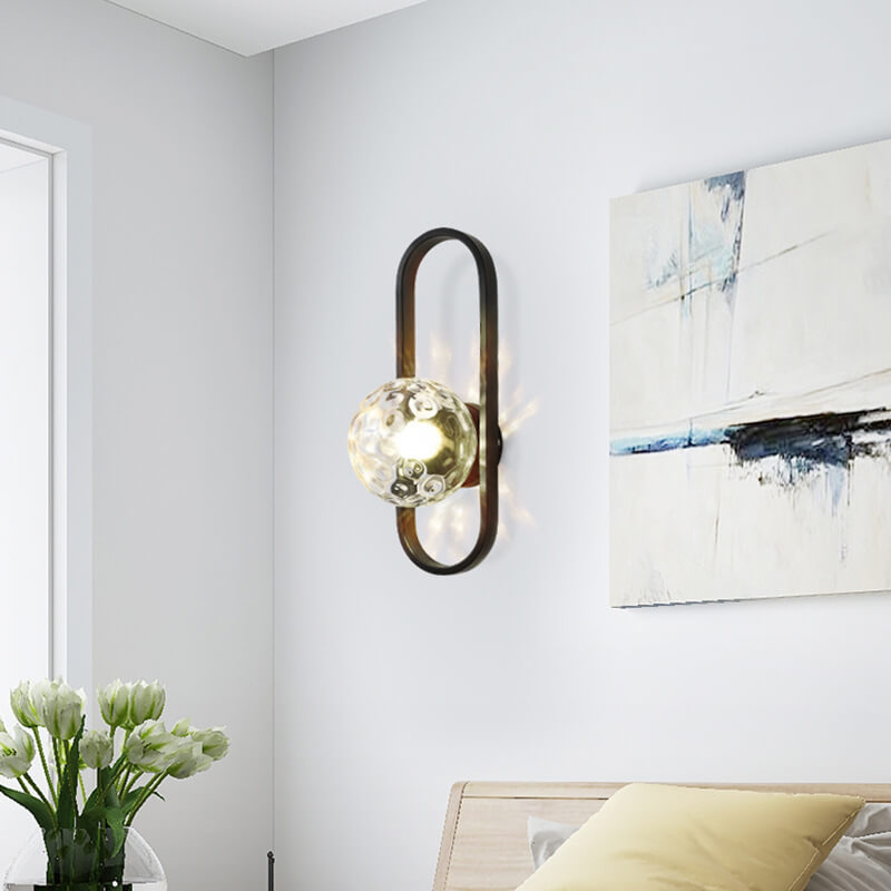 LumaOrb – Sleek Wall Lamp with Circular Glass Design 2