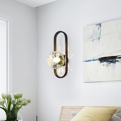 LumaOrb – Sleek Wall Lamp with Circular Glass Design 2