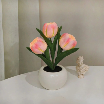 LumaPort | LED Table Lamp with Floral Pot Design for Modern Home Decoration 1