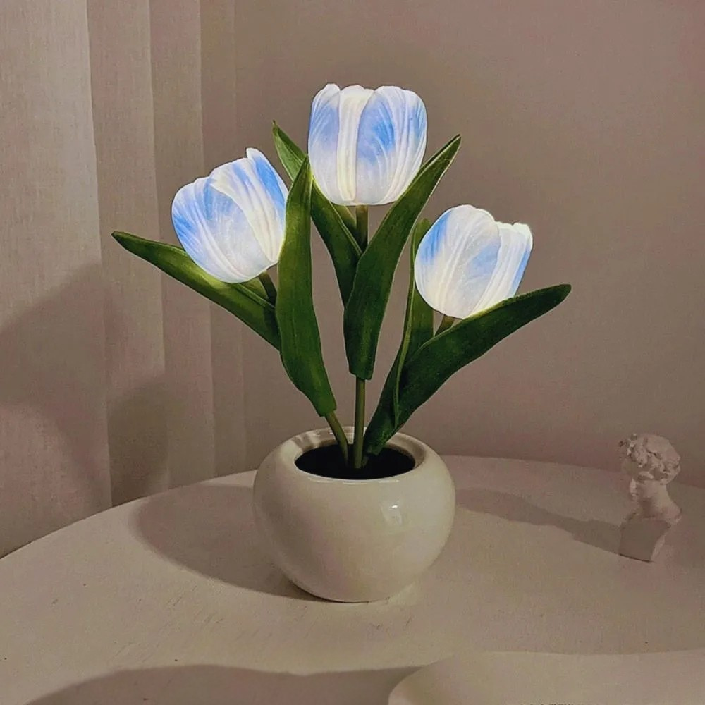LumaPort | LED Table Lamp with Floral Pot Design for Modern Home Decoration 4
