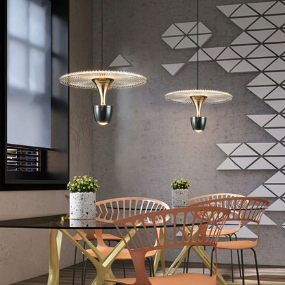 Contemporary Glass Drop LED Pendant Light