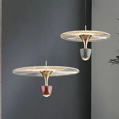Contemporary Glass Drop LED Pendant Light