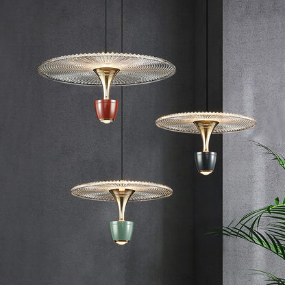 Contemporary Glass Drop LED Pendant Light