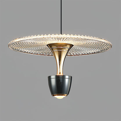 Contemporary Glass Drop LED Pendant Light