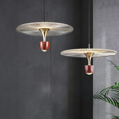 Contemporary Glass Drop LED Pendant Light