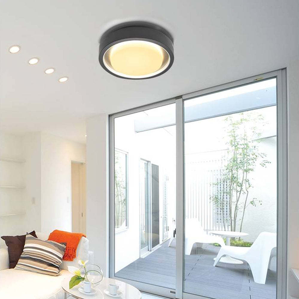Simple Circular LED Sconce Light