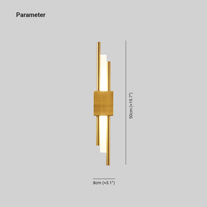LumeGold – Stylish Black and Gold LED Wall Lamp 3