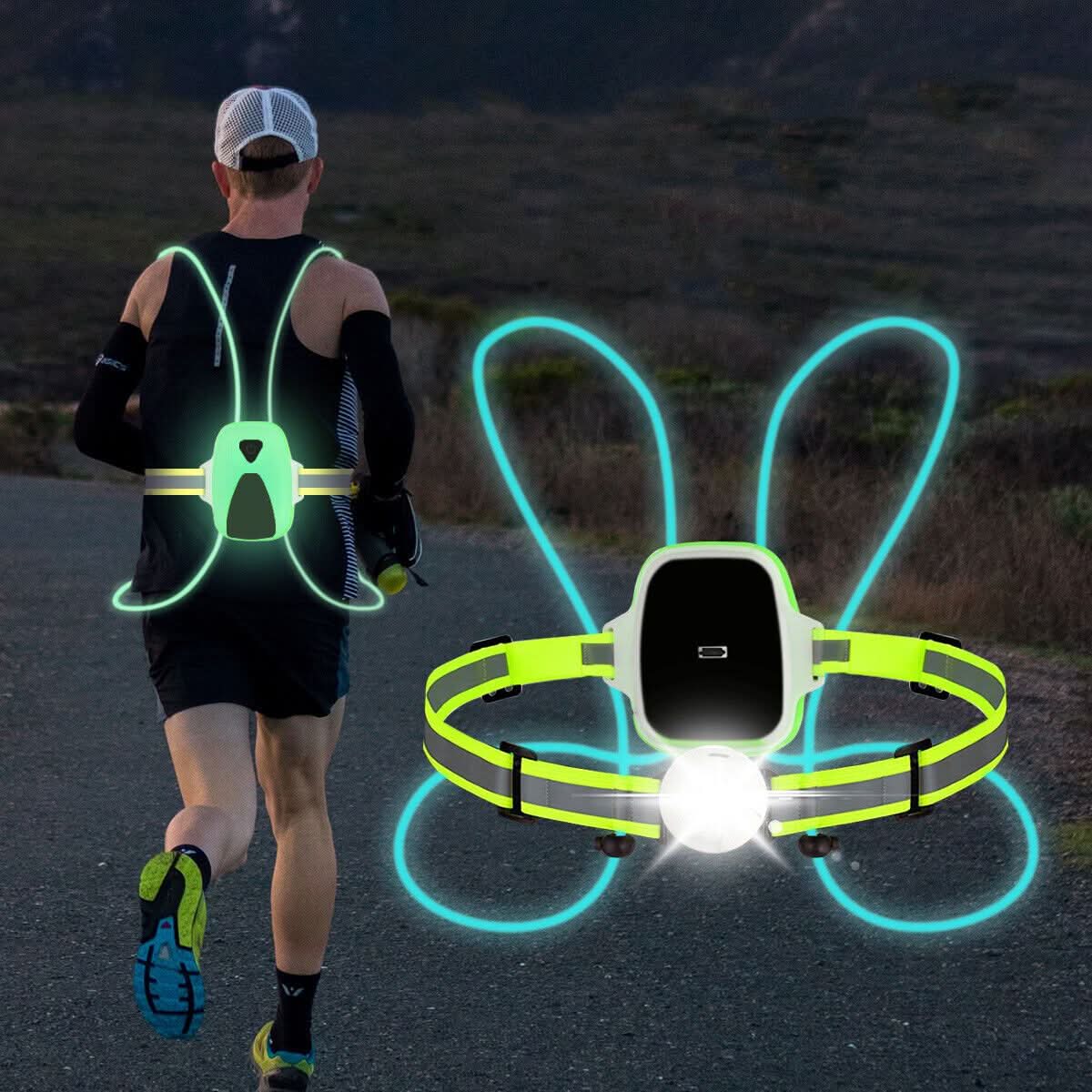 LumeVest | Bright Adjustable LED Safety Running Waistcoat 3