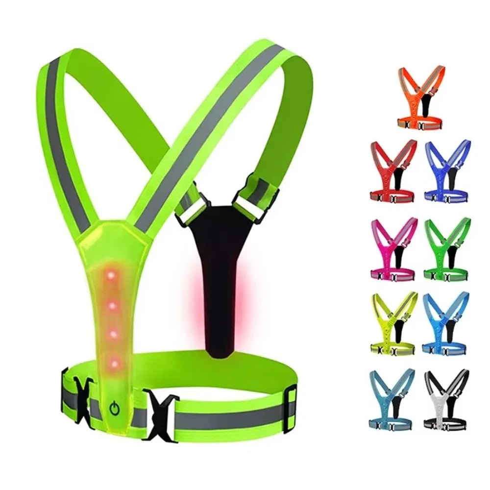 LumenGuard | Bright Adjustable LED Safety Running Vest 6