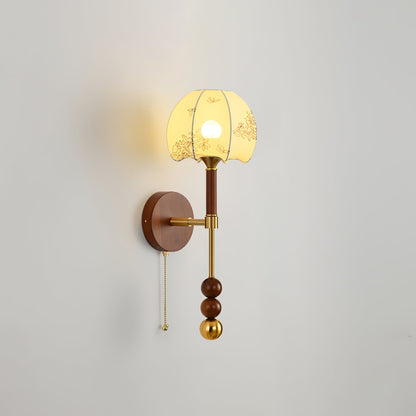 Lumenara | Elegant Vintage Wood Brass Wall Sconce Lighting Fixture 10