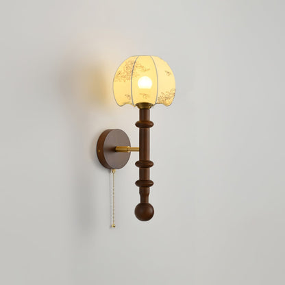 Lumenara | Elegant Vintage Wood Brass Wall Sconce Lighting Fixture 11