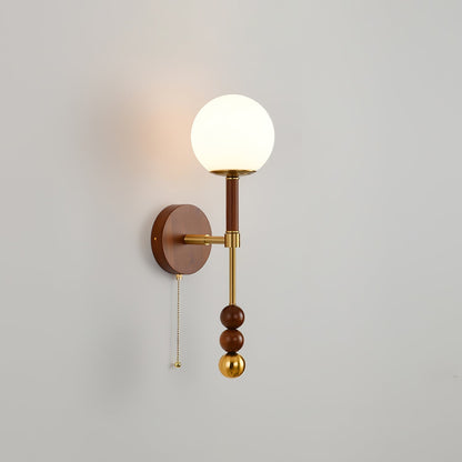 Lumenara | Elegant Vintage Wood Brass Wall Sconce Lighting Fixture 12