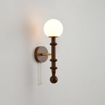 Lumenara | Elegant Vintage Wood Brass Wall Sconce Lighting Fixture 13