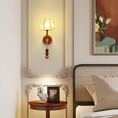 Lumenara | Elegant Vintage Wood Brass Wall Sconce Lighting Fixture 5