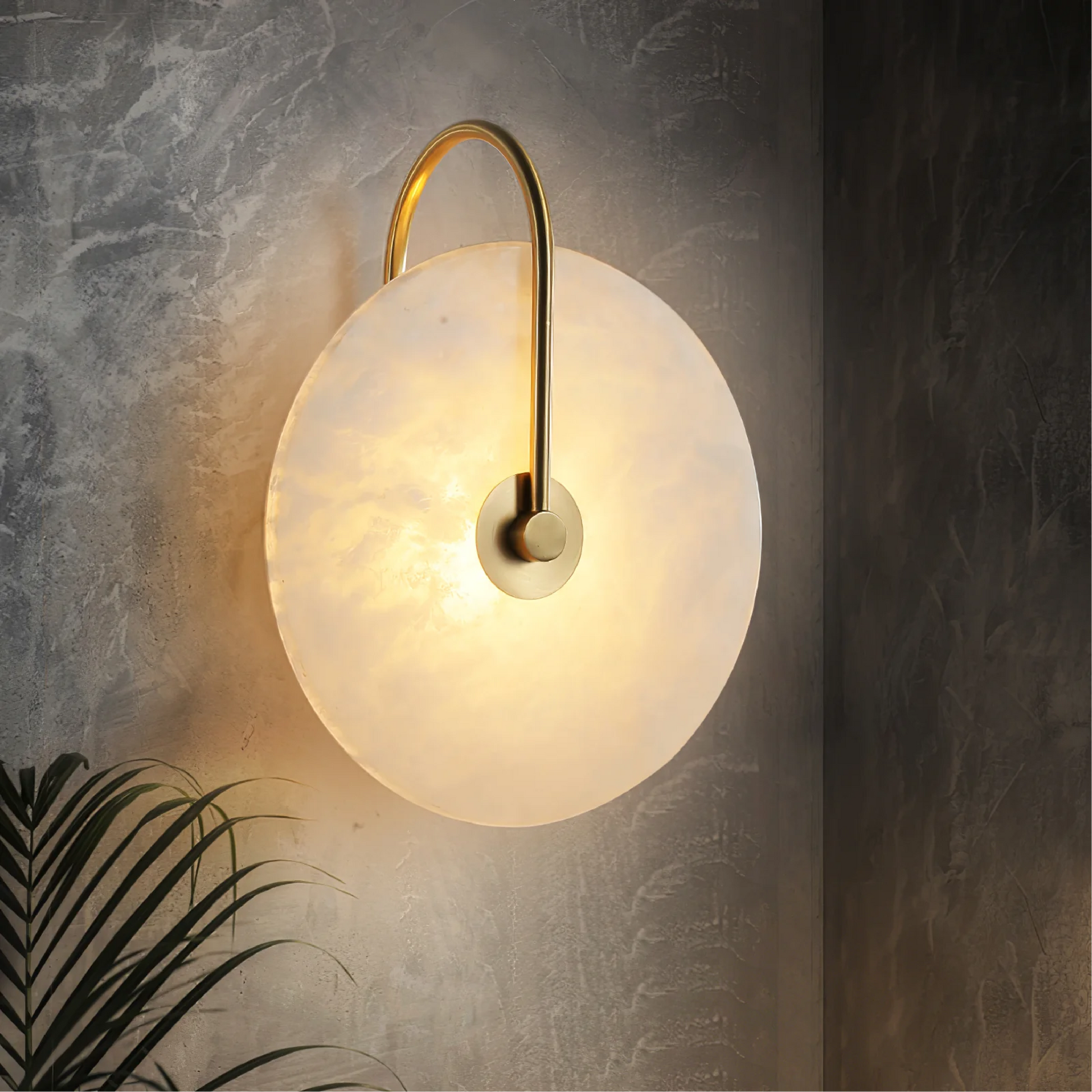 Lumenda | Modern Alabaster Marble LED Wall Lamp for Elegant Interiors 1