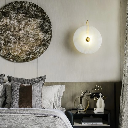 Lumenda | Modern Alabaster Marble LED Wall Lamp for Elegant Interiors 5