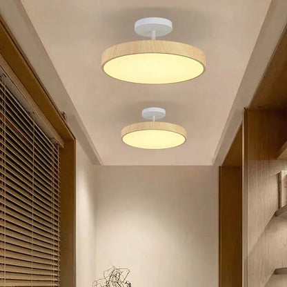 Lumenwood | Elegant Modern LED Semi-Flush Ceiling Light Fixture 12