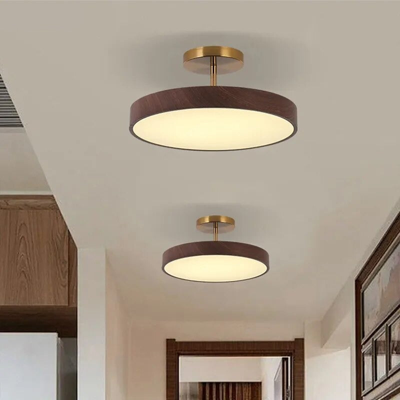 Lumenwood | Elegant Modern LED Semi-Flush Ceiling Light Fixture 5