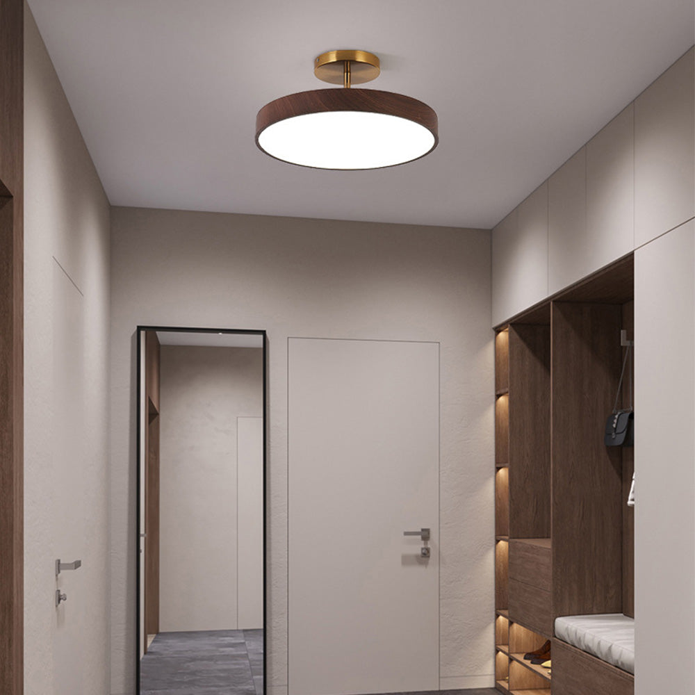 Lumenwood | Elegant Modern LED Semi-Flush Ceiling Light Fixture 7