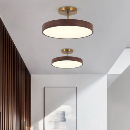Lumenwood | Elegant Modern LED Semi-Flush Ceiling Light Fixture 8