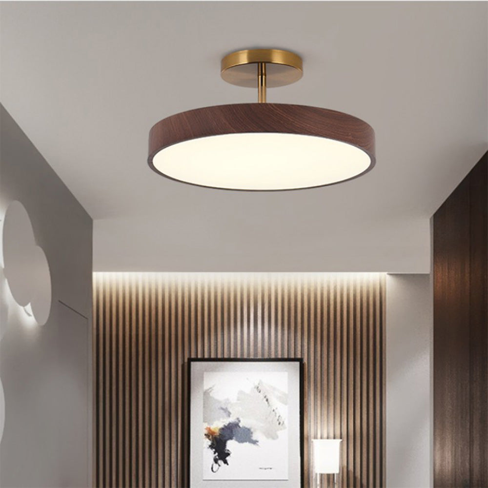 Lumenwood | Elegant Modern LED Semi-Flush Ceiling Light Fixture 9