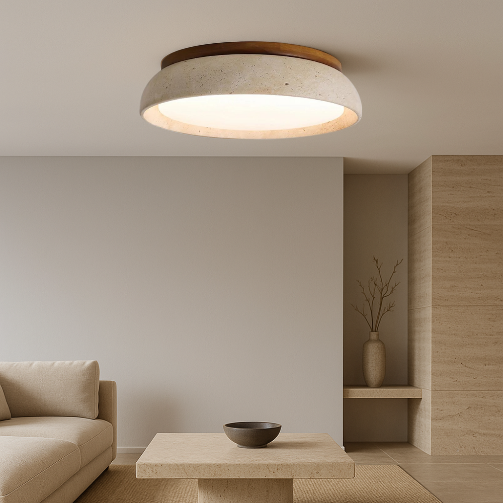 Lumeon | Travertine-Style Ceiling Lamp for a Classic Look 2