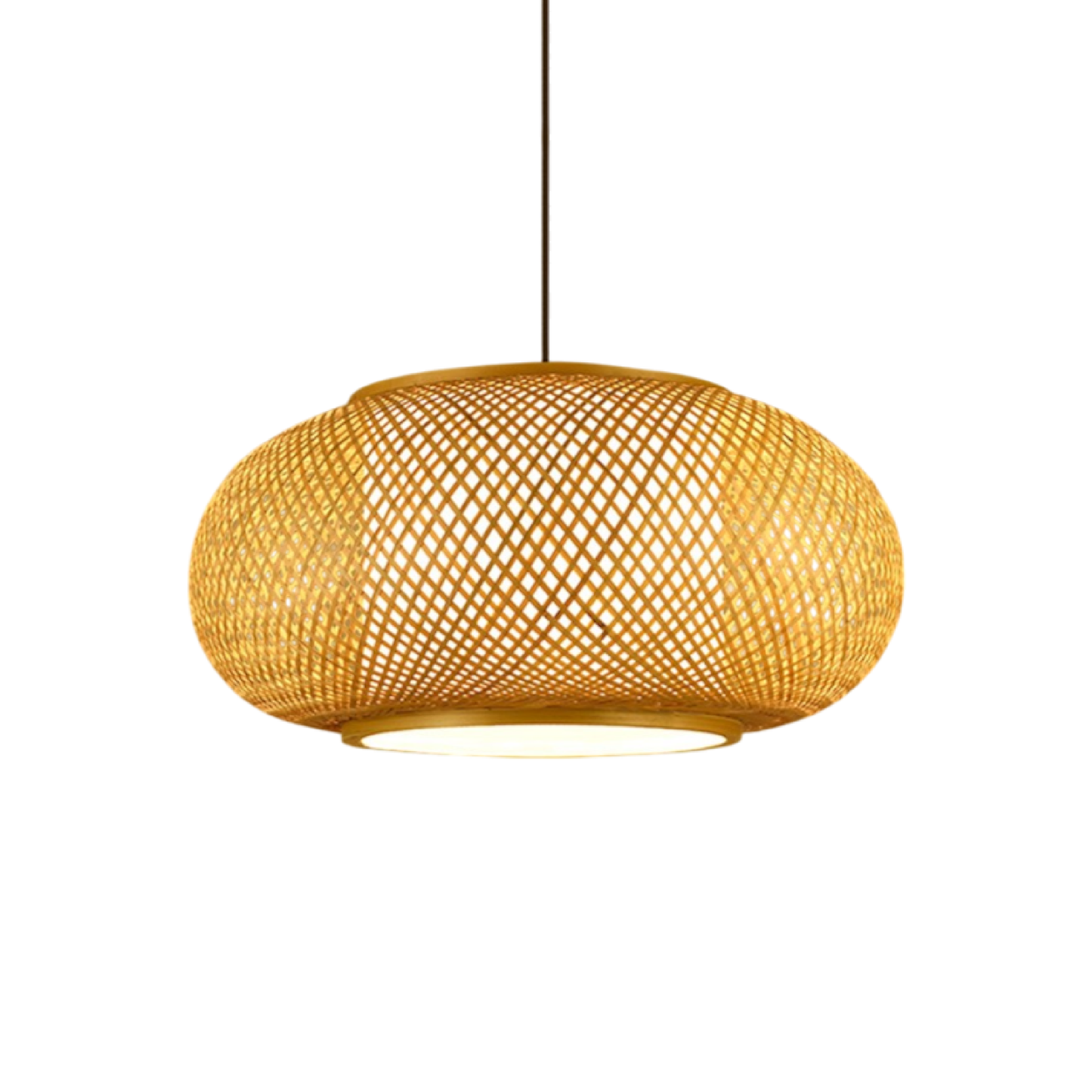 Natural Bamboo Hanging Light Fixture - Lusomart