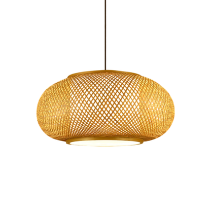 Natural Bamboo Hanging Light Fixture - Lusomart